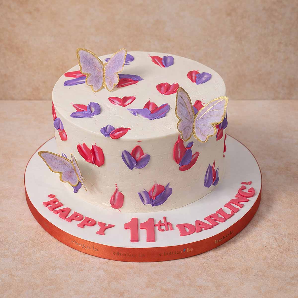 Butterfly Garden Cake