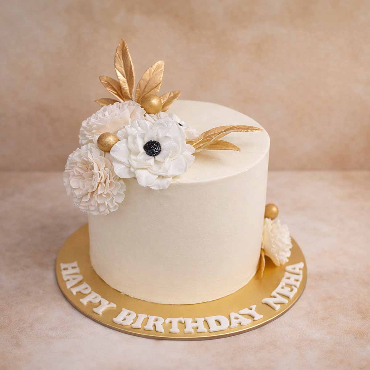 Ivory Elegance Theme Designer Cake