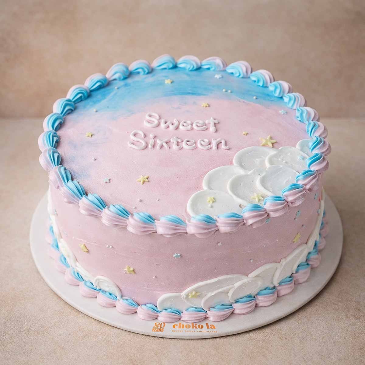 Twilight Pastel Birthday Cake