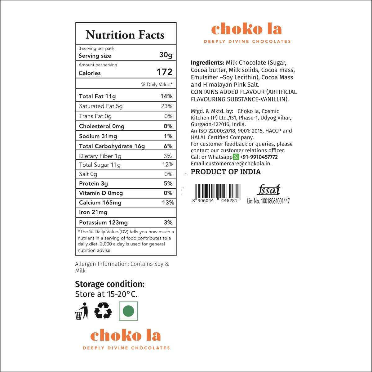 45% Himalayan Pink Salt Minis Chocolate