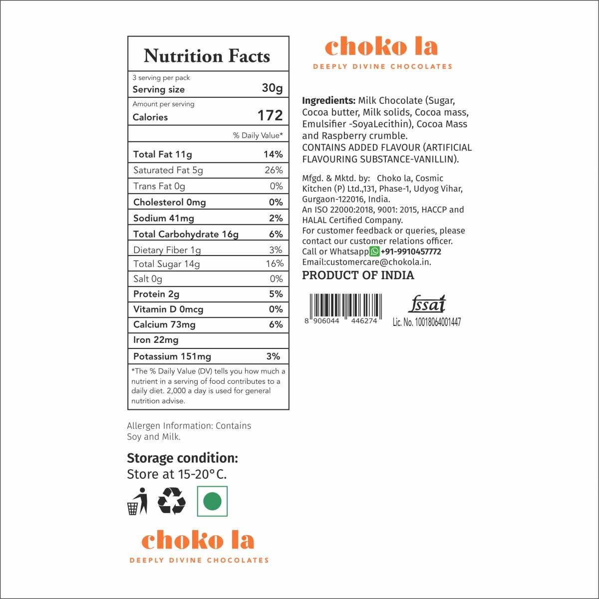 45% Raspberry Chocolate Minis