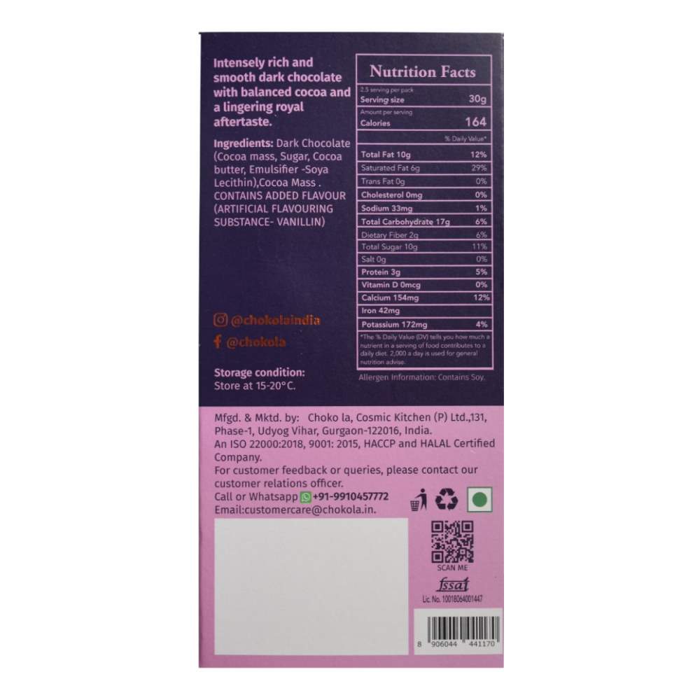 Classic Rich 64% Dark Chocolate Bar