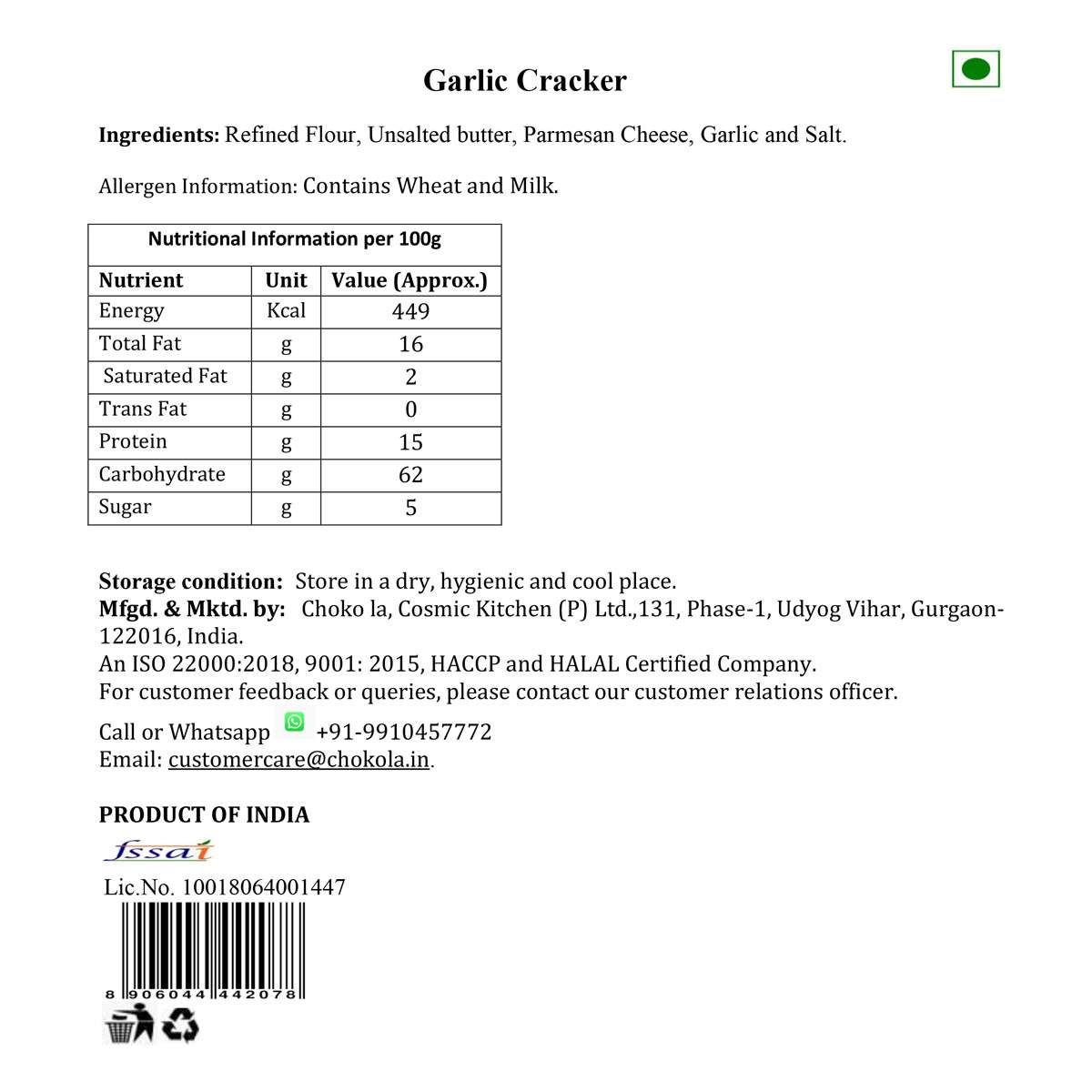 Garlic Crackers