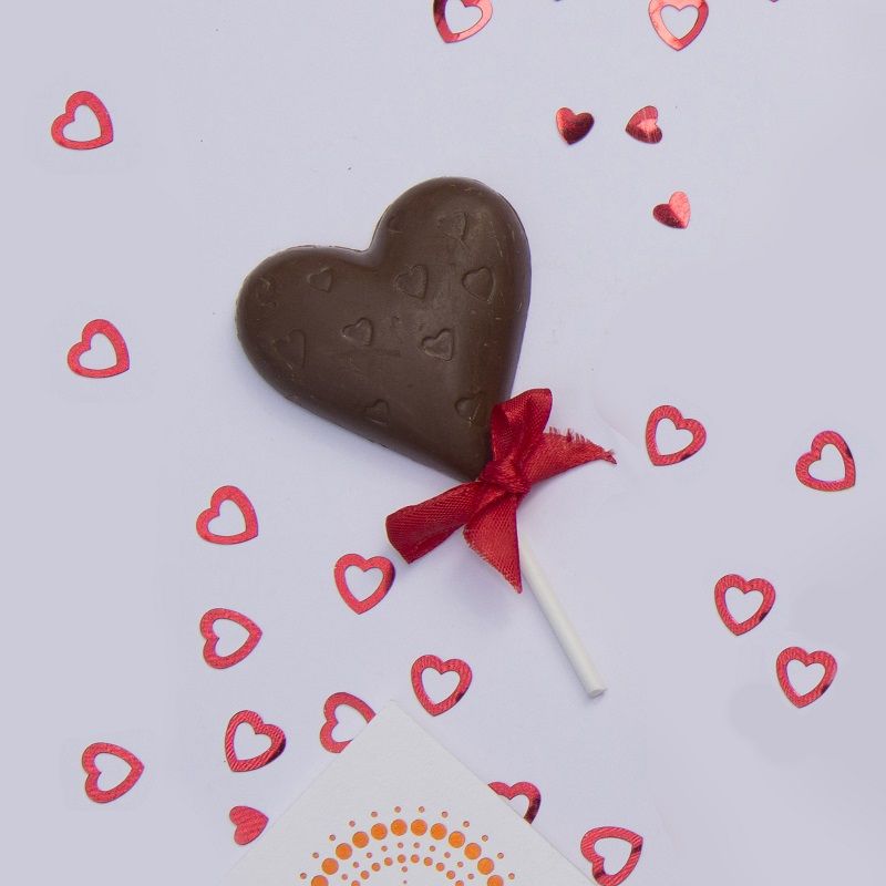 Milk Chocolate Heart Lollipop