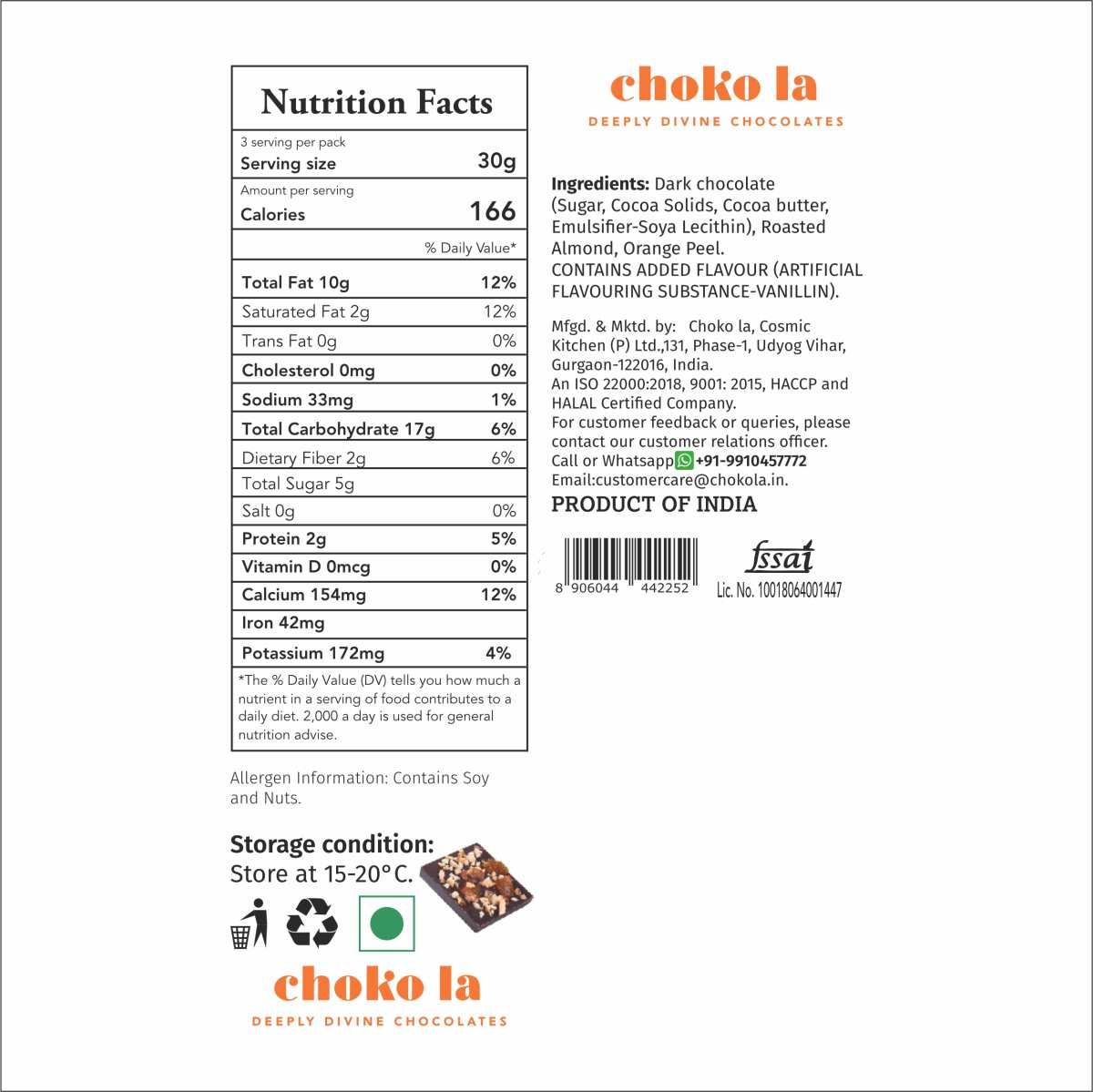 Orange Peel And Almond Chocolate Minis