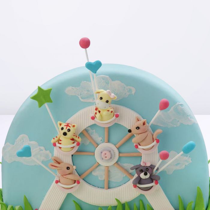 Ferris Wheel Baby Shower Cake