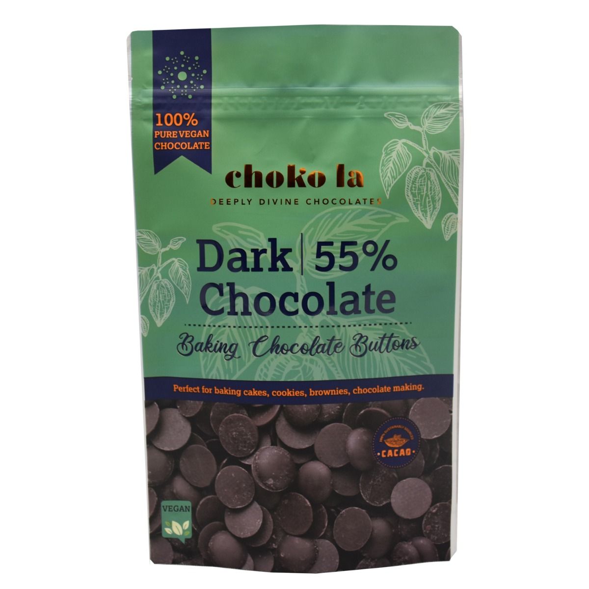 Dark 55% Baking Chocolate Buttons
