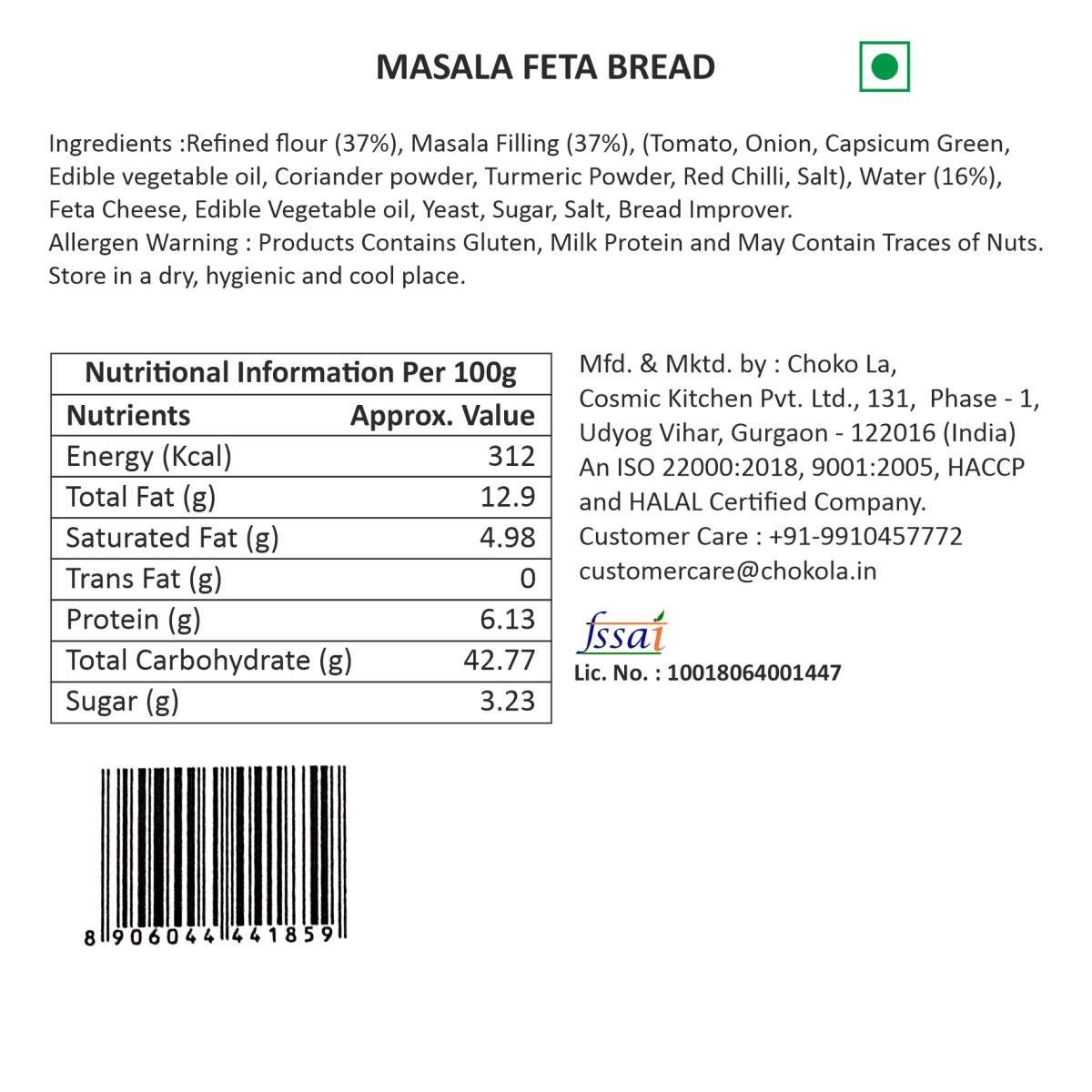 Masala Feta Bread