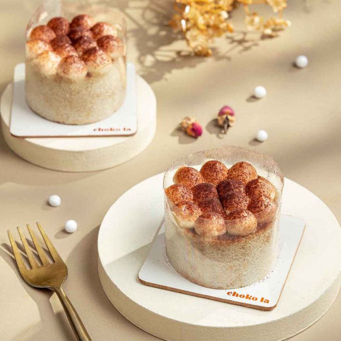 Eggless Tiramisu Pastry
