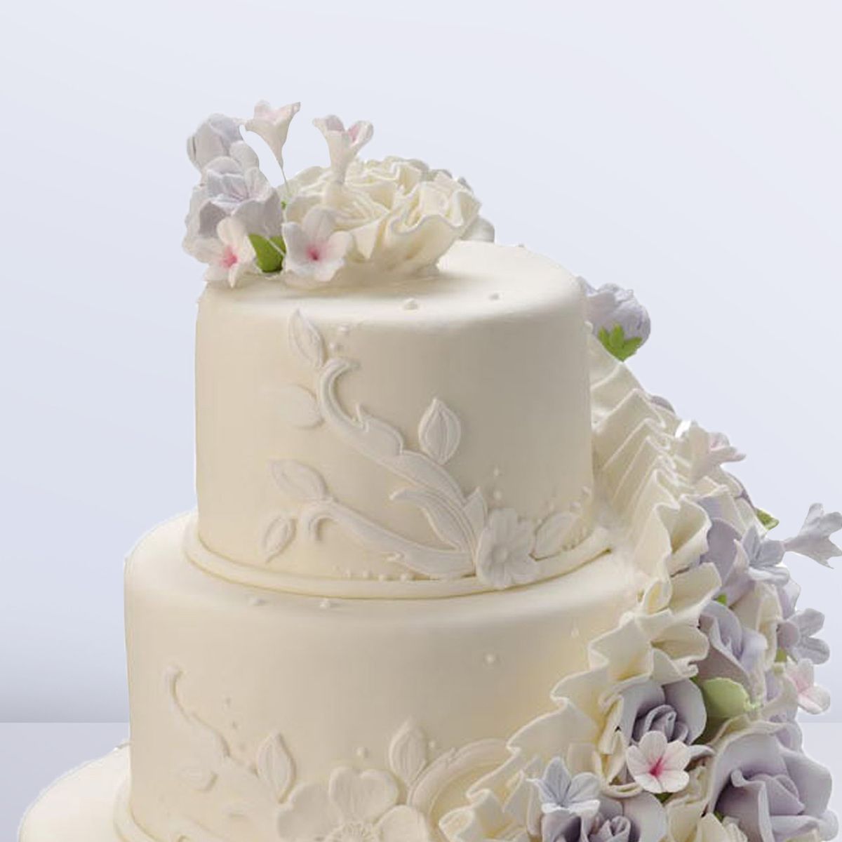 Rose Floral Wedding Cake