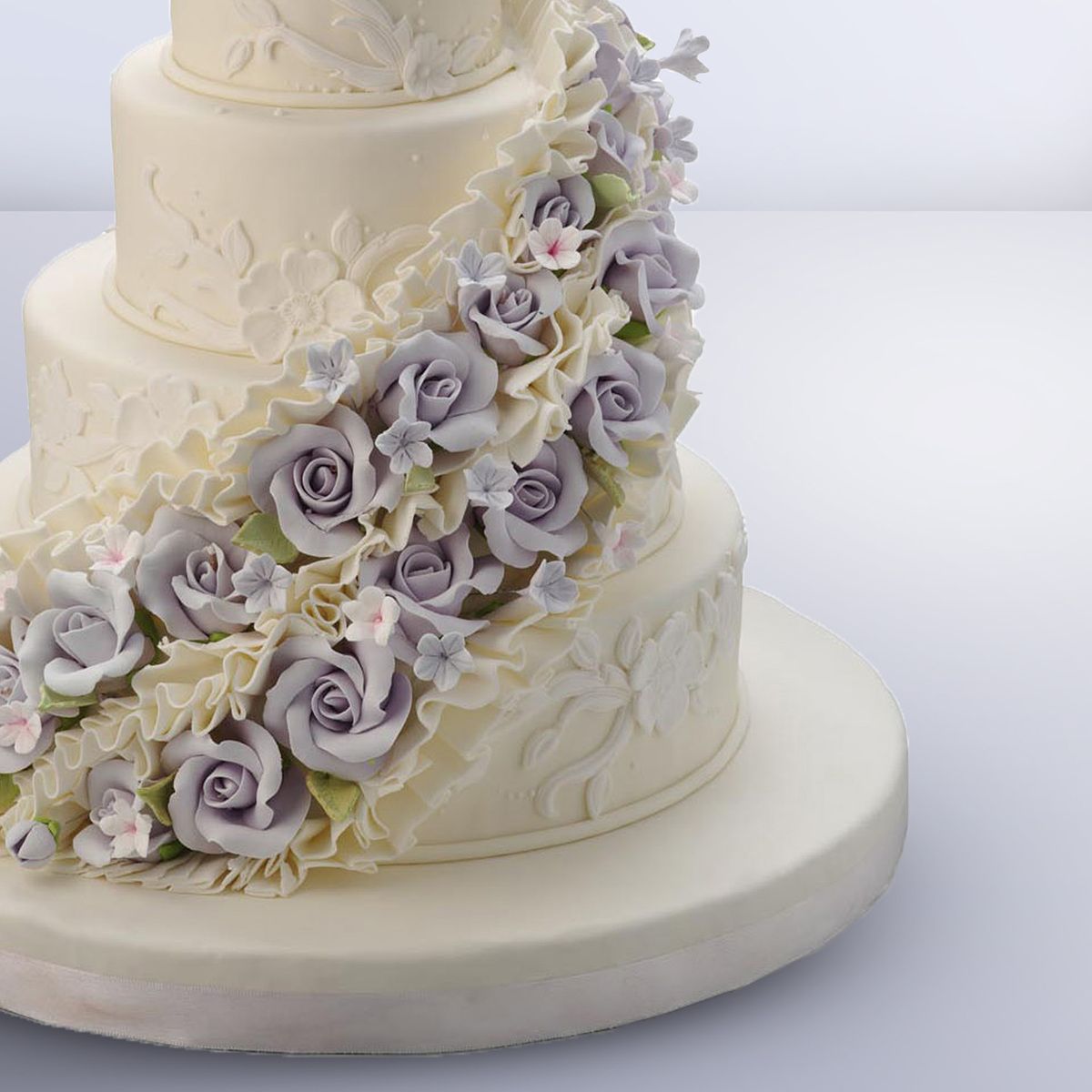Rose Floral Wedding Cake