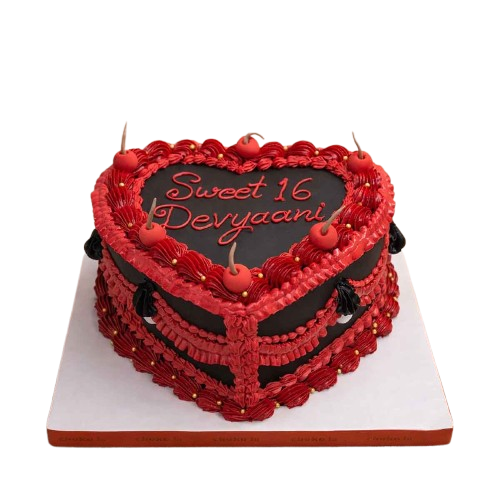 Heart Shape Theme Designer Cake
