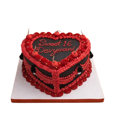 Heart Shape Theme Designer Cake