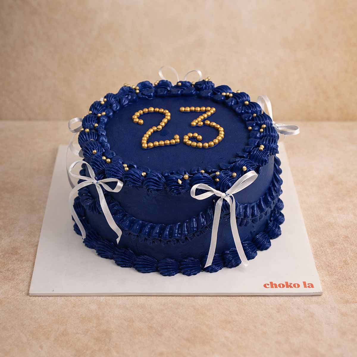 Royal Blue Celebration Cake