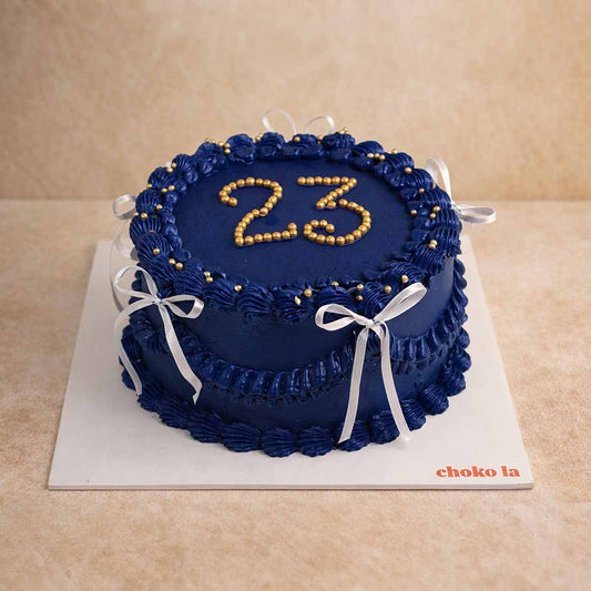 Royal Blue Celebration Cake