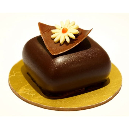 Eggless Coffee Caramel Pastry Square