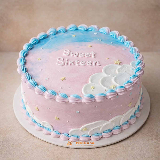 Twilight Pastel Birthday Cake