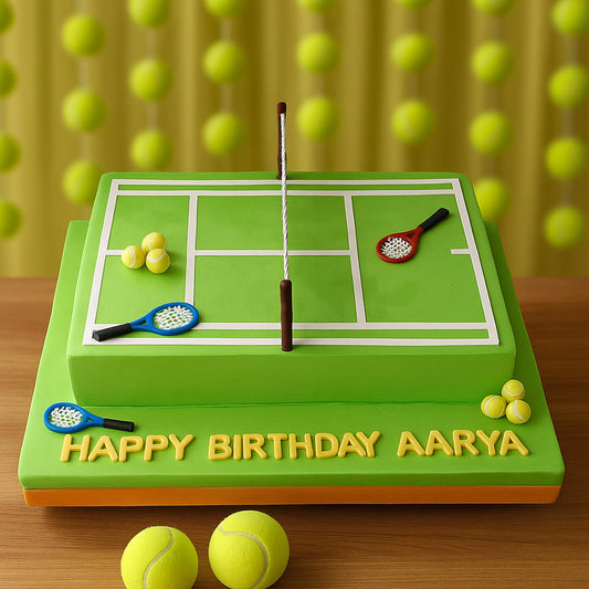 Cricket Theme Cake