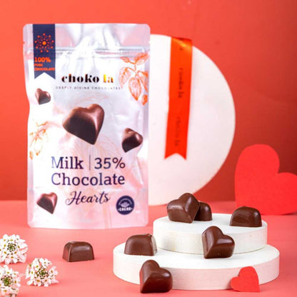 35% Milk Chocolate Hearts Pack