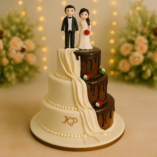 Bride & Groom Theme Cake