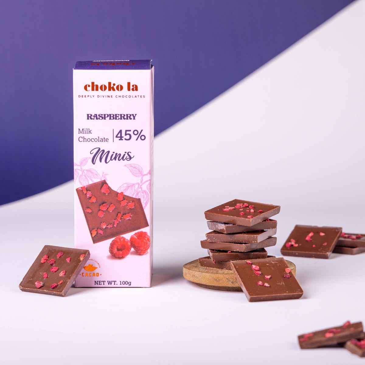 45% Raspberry Chocolate Minis
