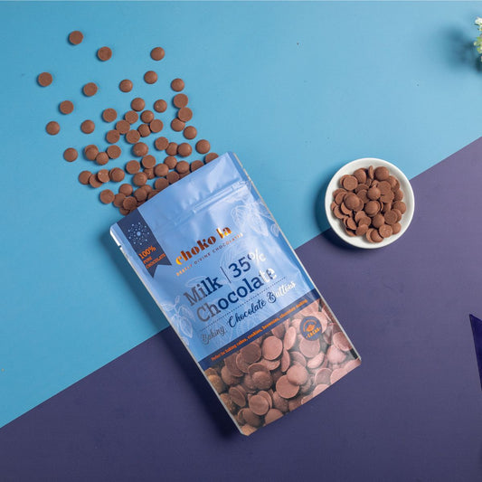 Milk 35% Baking Chocolate Buttons