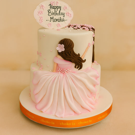 Cherry Blossom Theme Cake