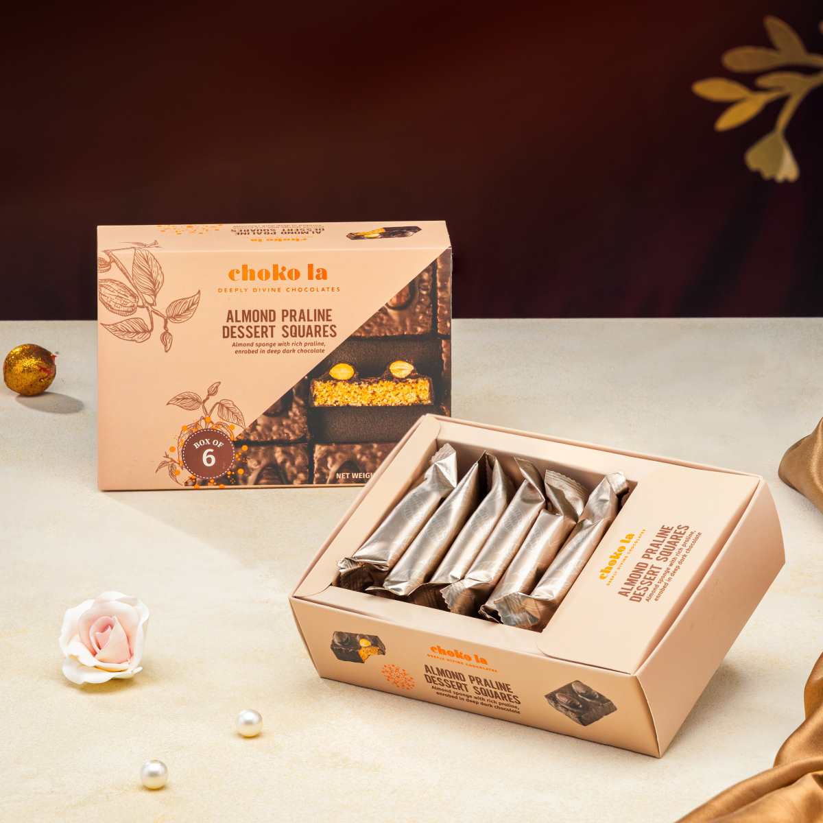 Almond Praline Dessert Squares