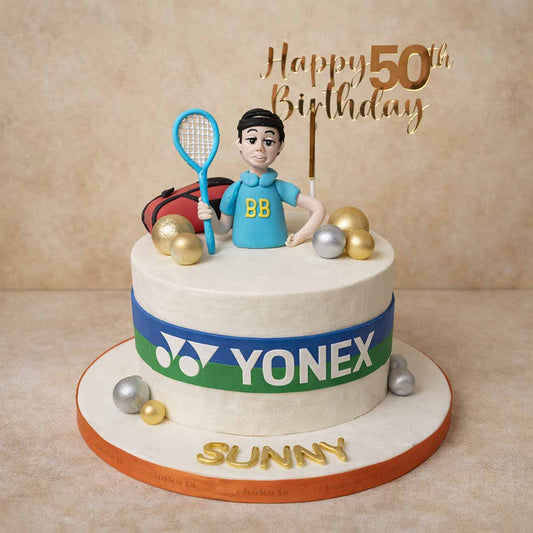 Badminton Theme Designer Cake