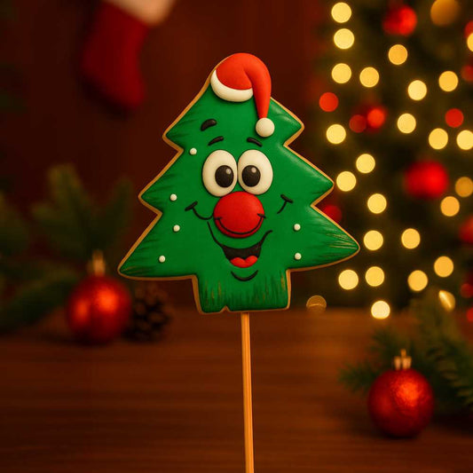 Christmas Tree Designer Cookie