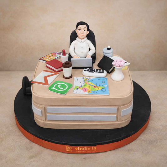 Corporate Hustle Theme Designer Cake