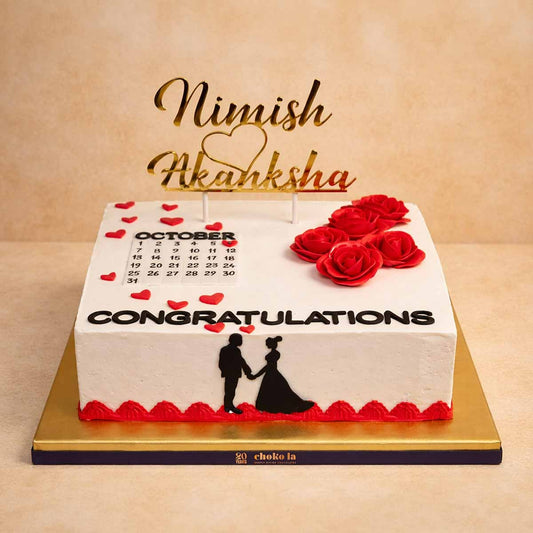 Date Congratulations Theme Designer Cake