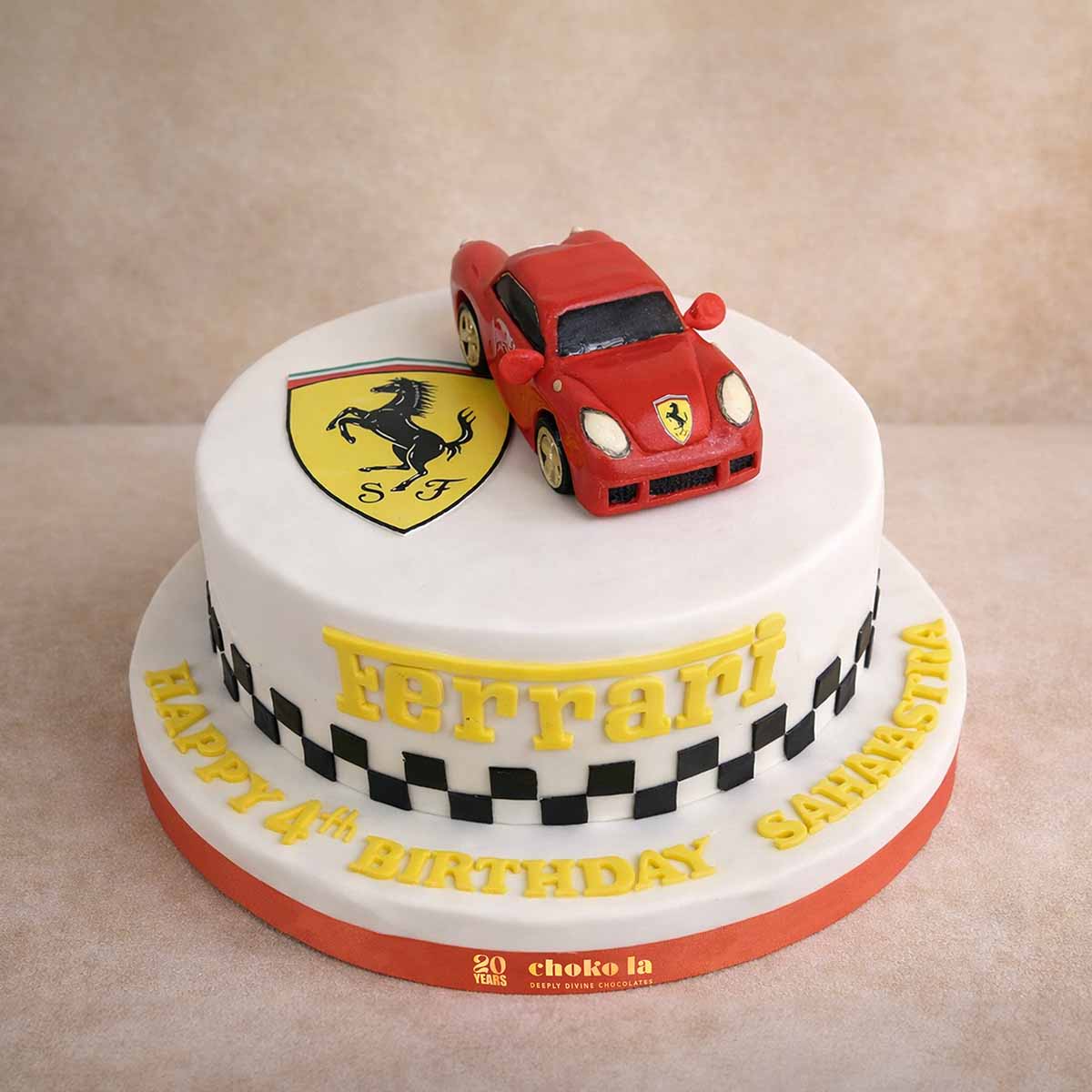 Ferrari Car Theme Designer Cake