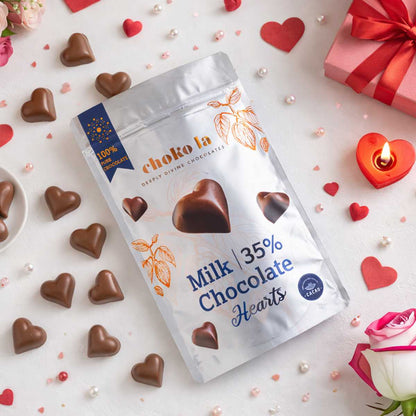 35% Milk Chocolate Hearts Pack