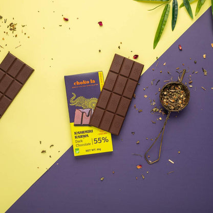 Kashmiri Kahwa 55% Dark Chocolate Bar
