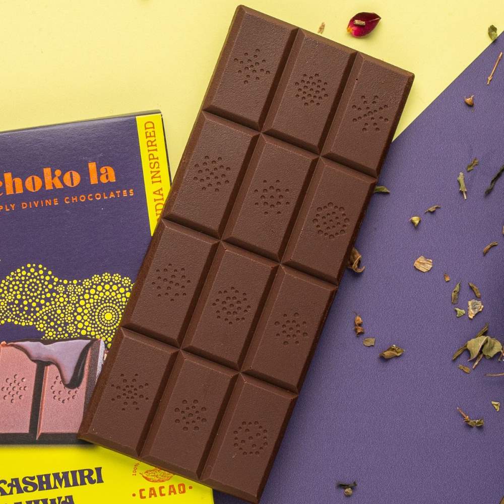 Kashmiri Kahwa 55% Dark Chocolate Bar