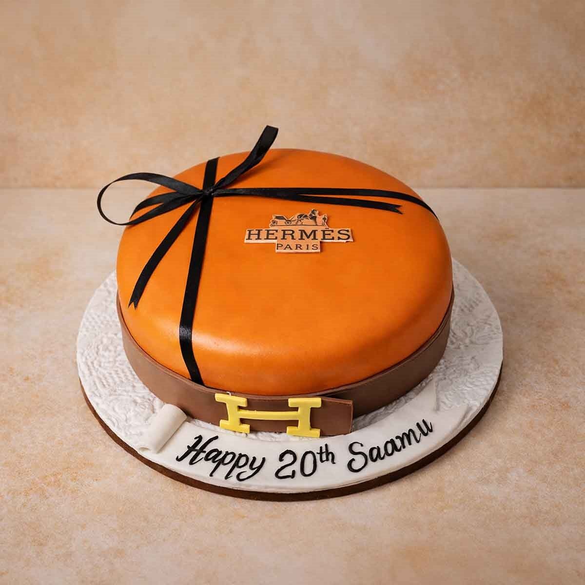 Hermes Theme Designer Cake
