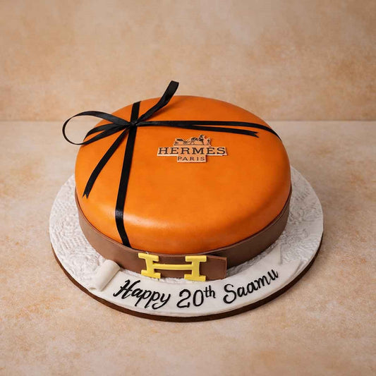 Hermes Theme Designer Cake
