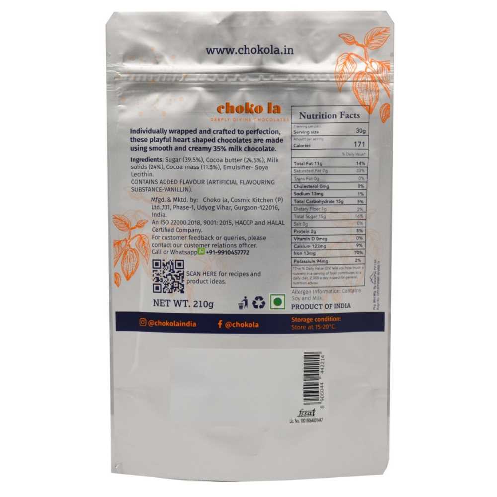 35% Milk Chocolate Hearts Pack