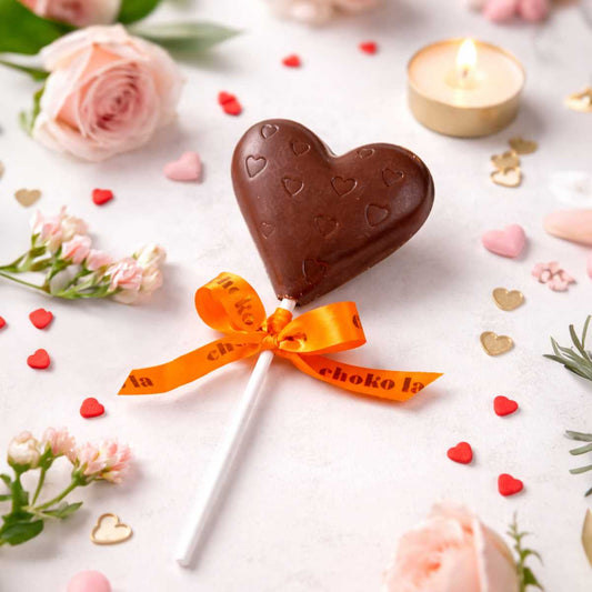 Heart Lollipop Milk Chocolate