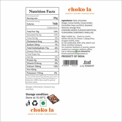 Orange Peel & Almond Chocolate Minis