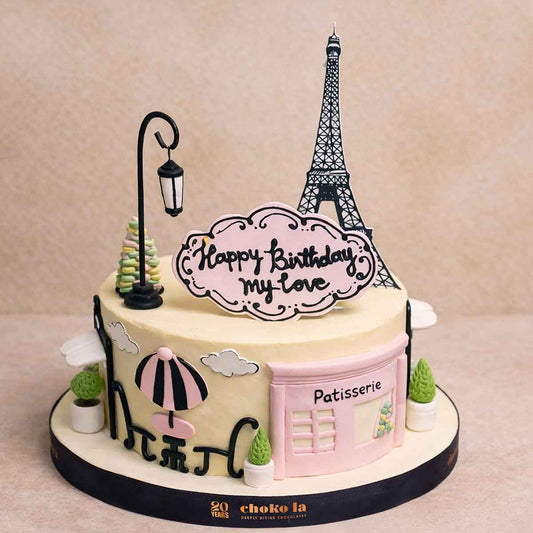 Paris Theme Designer Cake