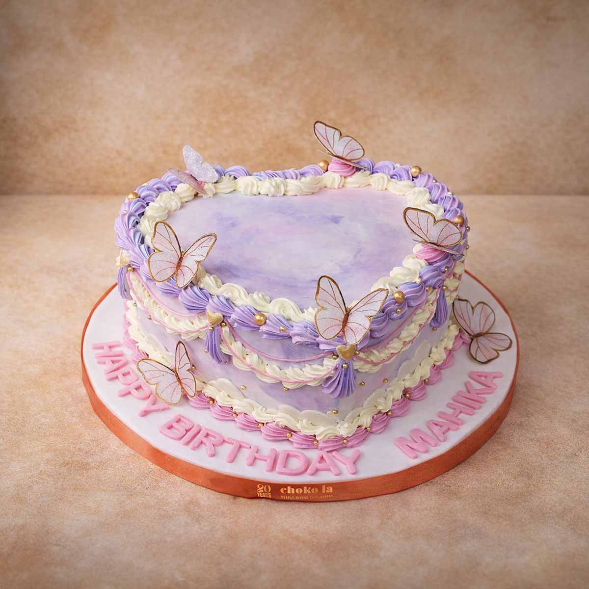 Pastel Butterfly Theme Designer Cake