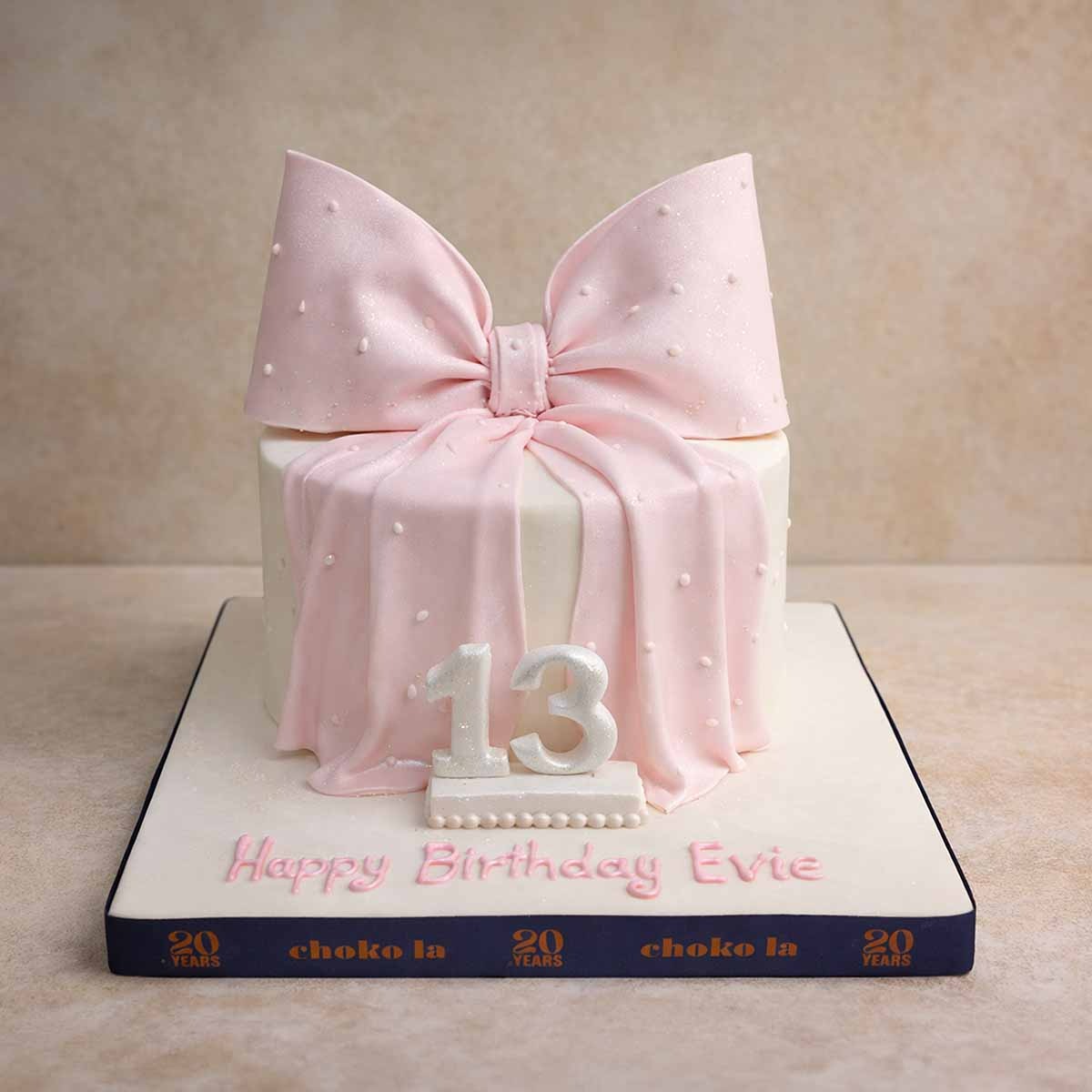 Pink Bow Princess Theme Designer Cake