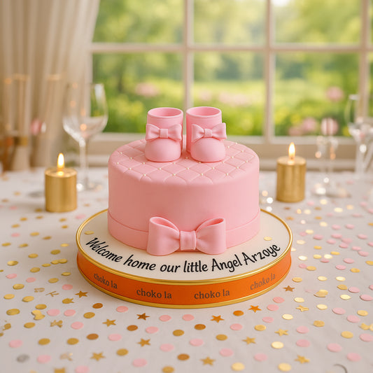 Pink Shoes Theme Designer Cake