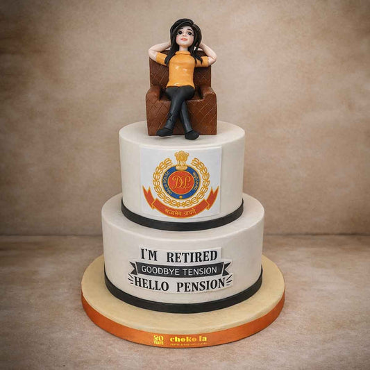 Retirement Theme Designer Cake