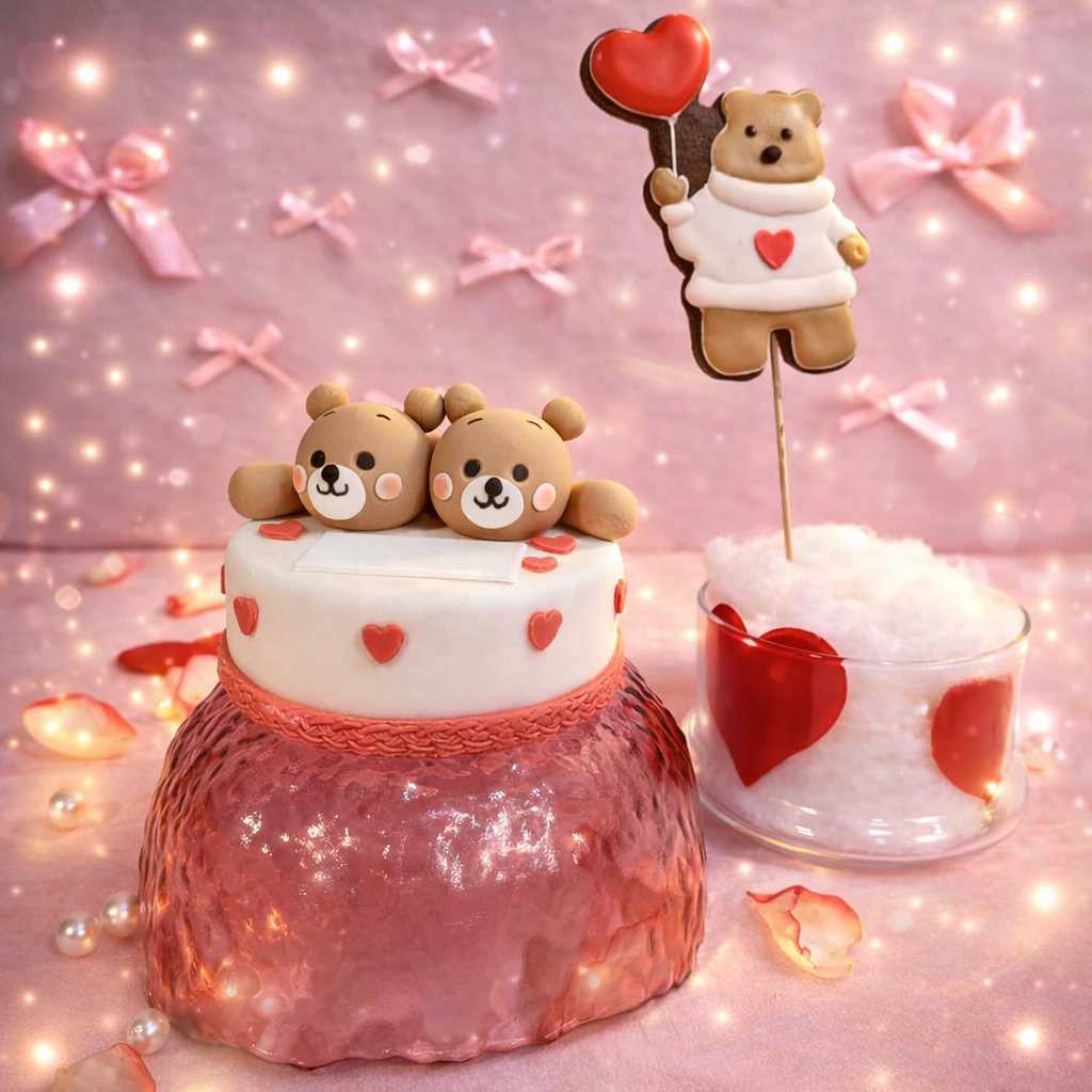 Valentine Treat Cake Combo