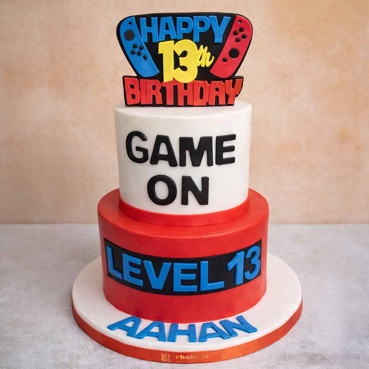 Two Tier Game Theme Designer Cake