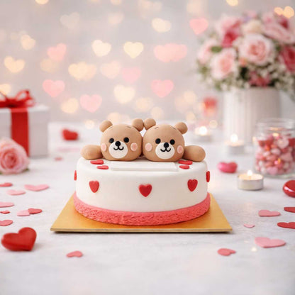 Valentine Greeting Cake