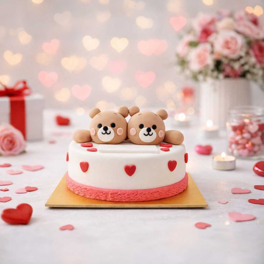 Valentine Greeting Cake